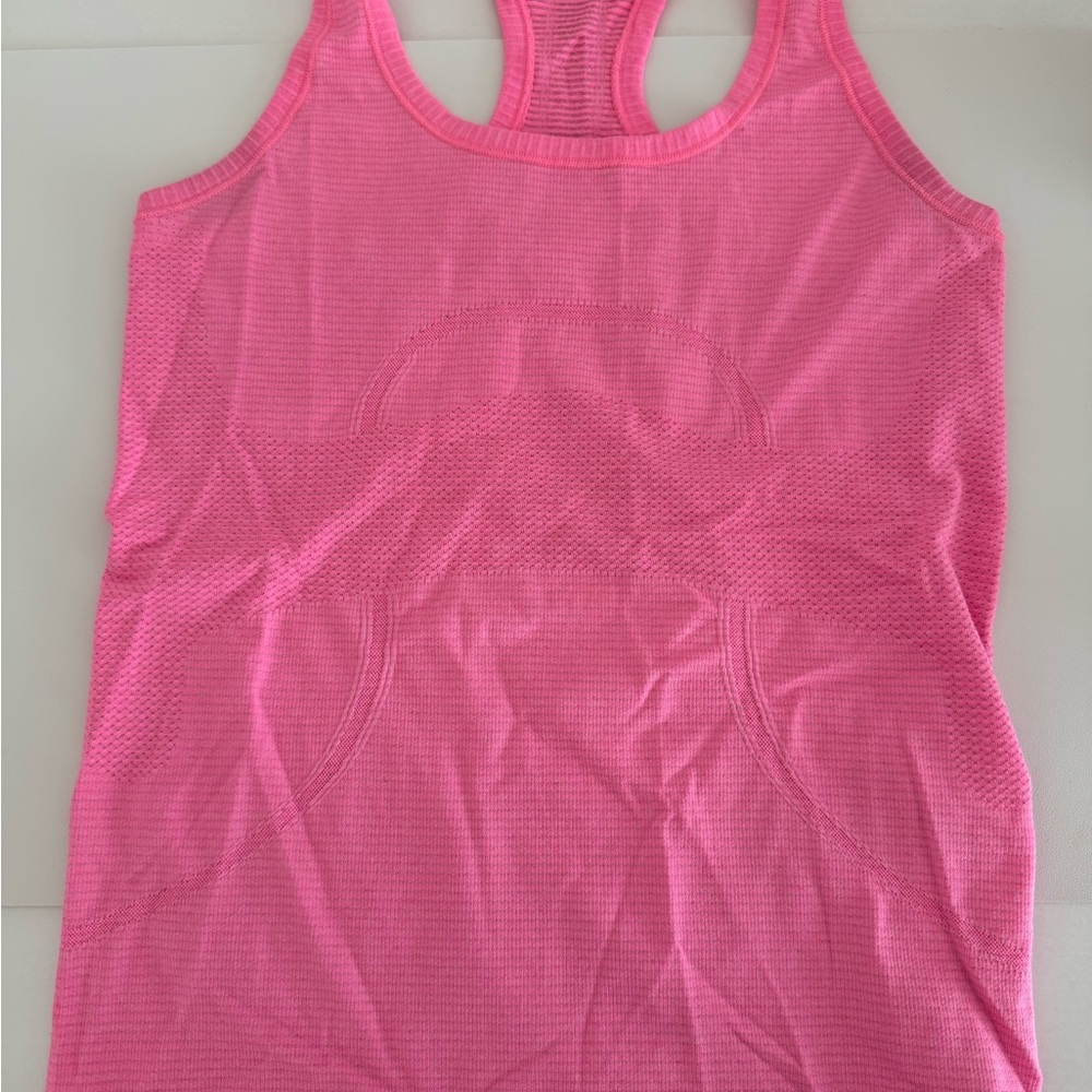 Lululemon Athletica Pink Fitted Sleeveless Tank Top